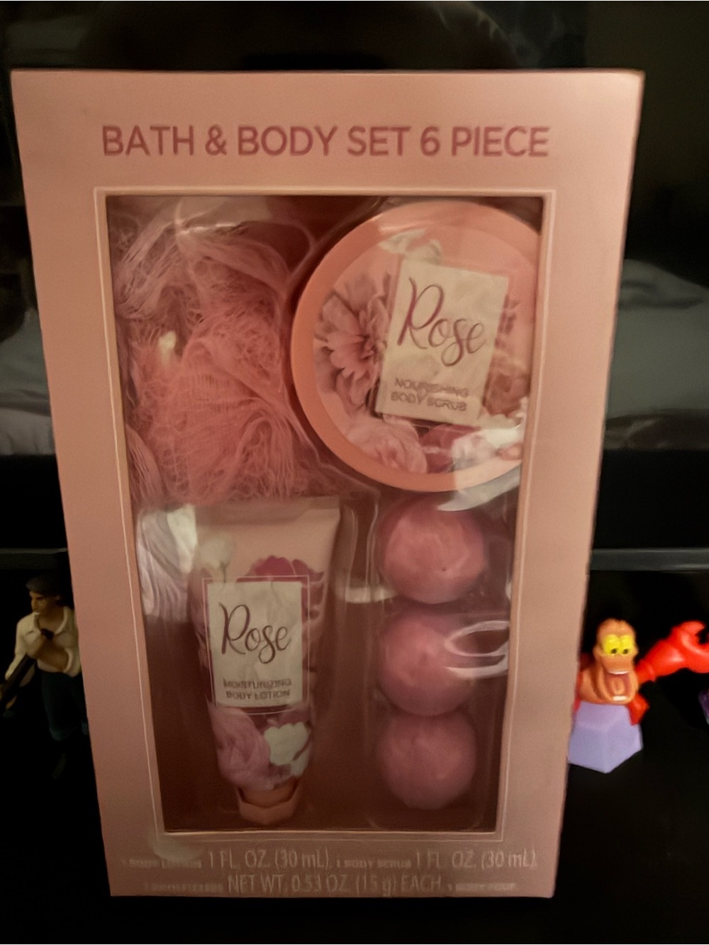 Pink Rose Women’s Bath & Body 6-Piece Set — Pink